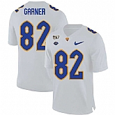 Pittsburgh Panthers 82 Manasseh Garner White 150th Anniversary Patch Nike College Football Jersey Dzhi,baseball caps,new era cap wholesale,wholesale hats